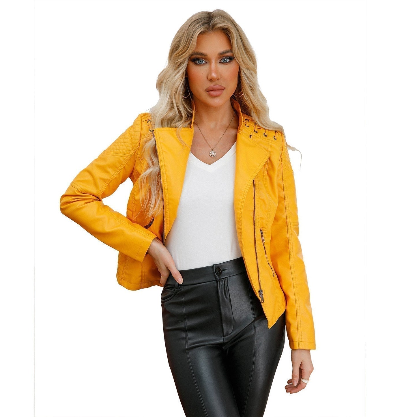 Autumn leather jacket | 1 + 1 Gratis