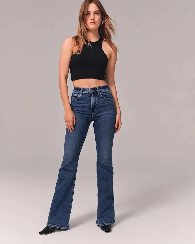 Premium Stretched Flared Jeans